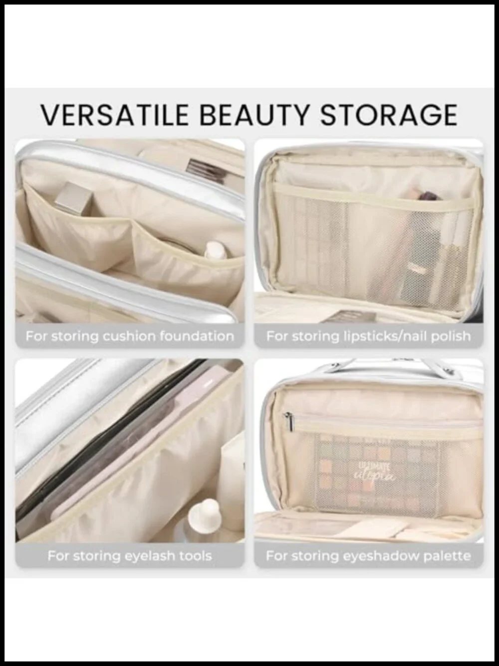 Travel Makeup Bag Large Capacity Waterproof Cosmetic Organizer